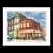 Fredericksburg VA Virginia - HYPERION EXPRESSO COFFEE SHOP - Fredericksburg  VA Art - Map - Skyline - Fredericksburg VA Print by Dave Lynch product 2